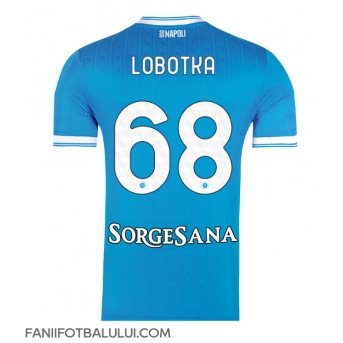 SSC Napoli Stanislav Lobotka #68 Tricou Fotbal Replică 2025-26 Barbati Acasa